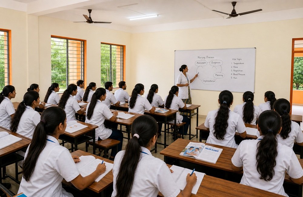 Nursing classroom training session